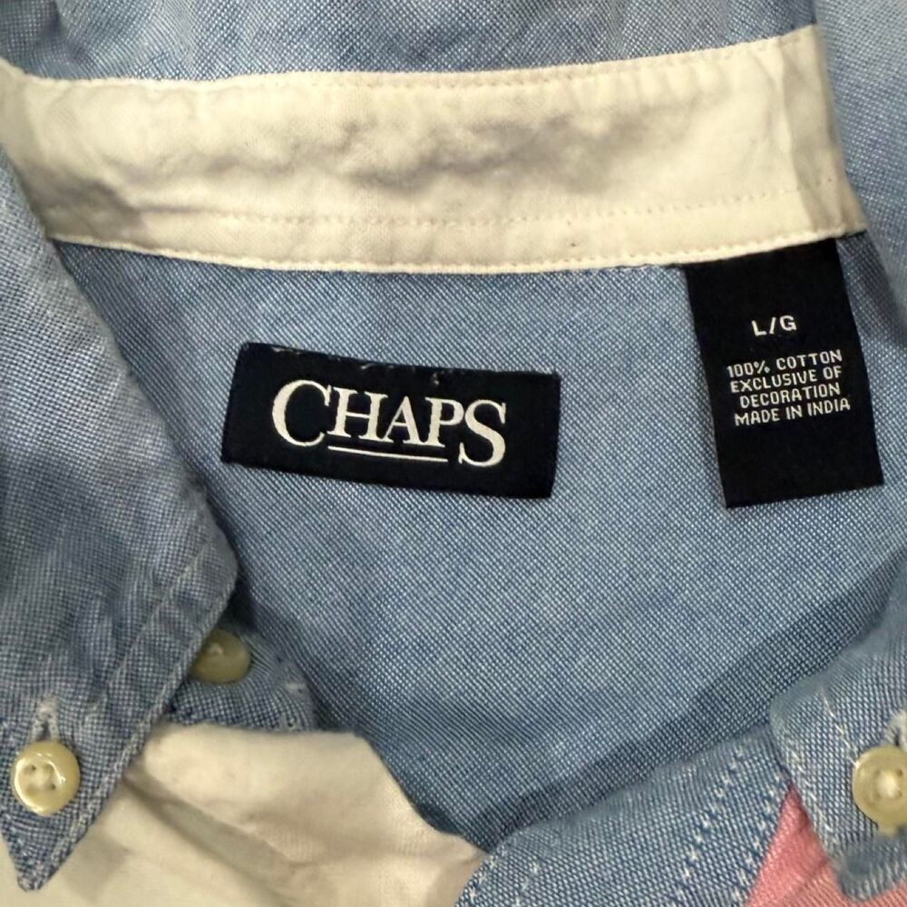 Chaps Men's Color Block Shirt - Picture 4 of 4